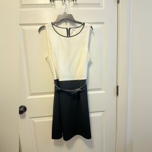 Black and White Sheath Dress by ELLE size 14